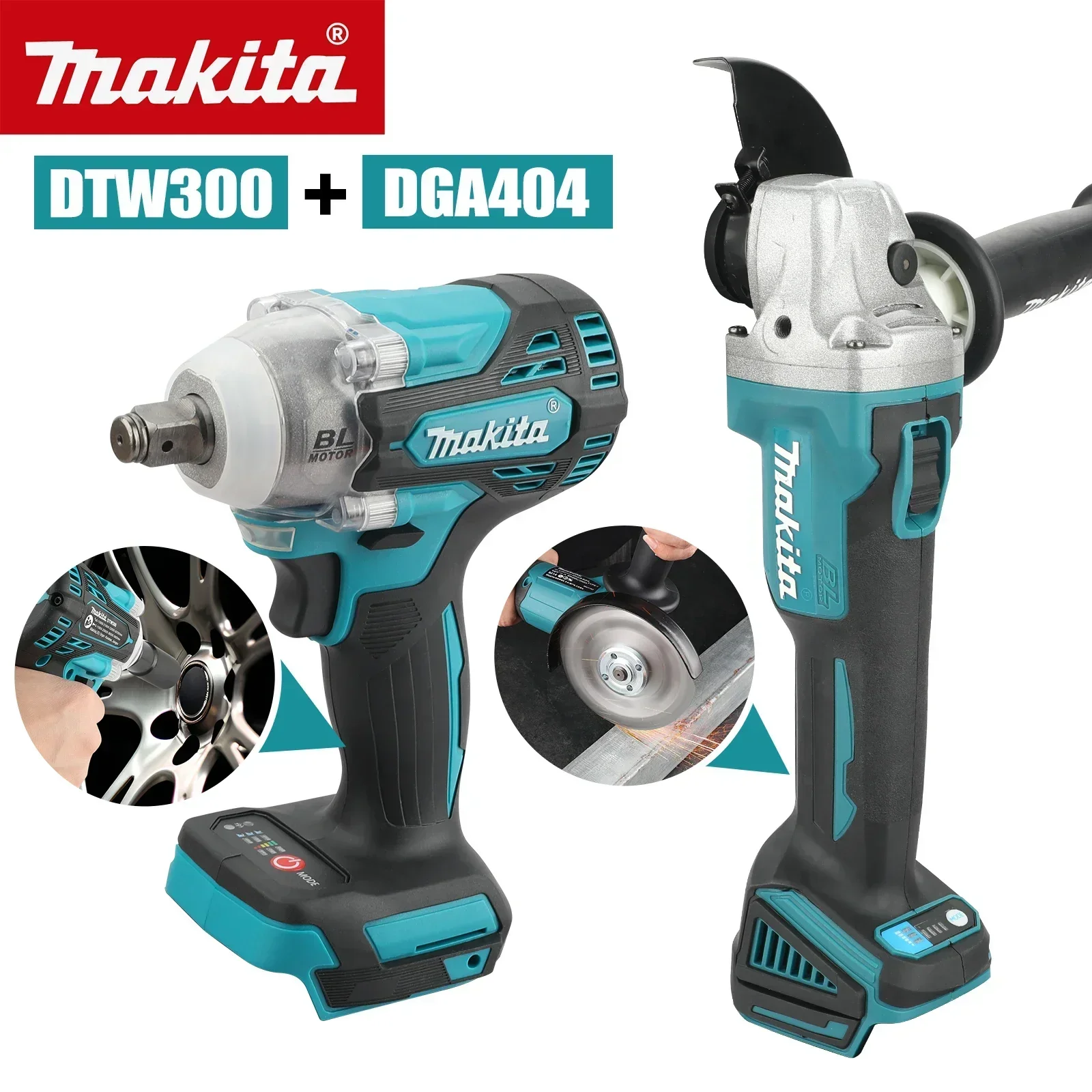 Makita DTW300 DGA404 Cordless  - đánh giá và giá Makita Drill Dtw300