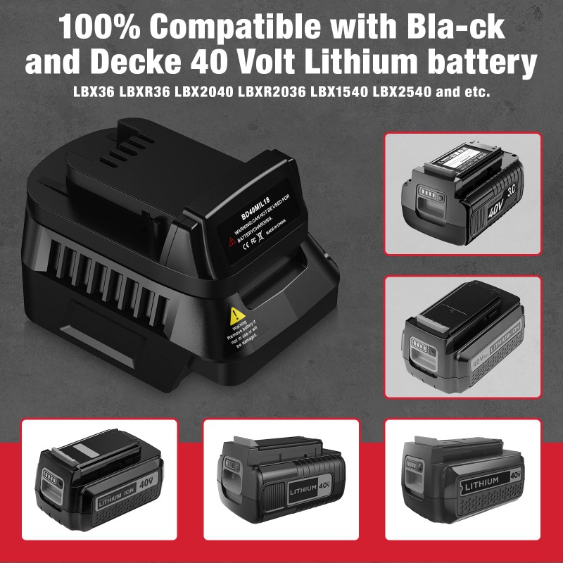 BD40MIL18 Power Tool Battery A - đánh giá và giá Black+Decker Tool Cordless